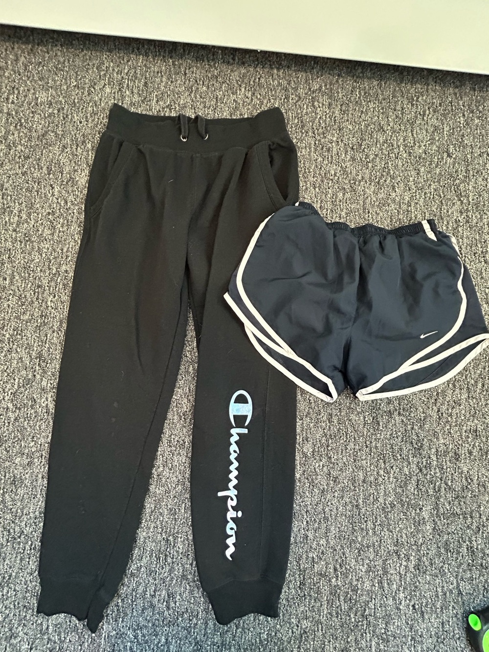 Champion Black Kids Sweatpants with Logo